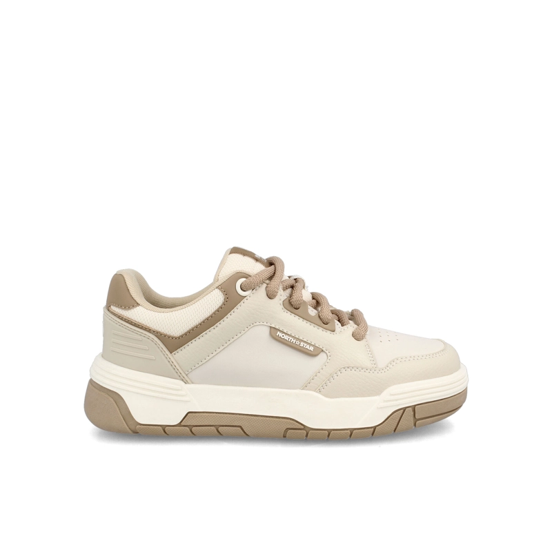 ZAPATILLA MUJER NORTH STAR SKATER CHUNK BEIGE - 1