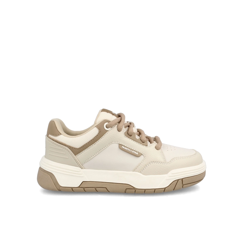 ZAPATILLA MUJER NORTH STAR SKATER CHUNK BEIGE - 1