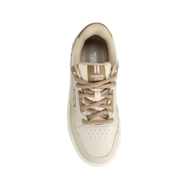 ZAPATILLA MUJER NORTH STAR SKATER CHUNK BEIGE - 4