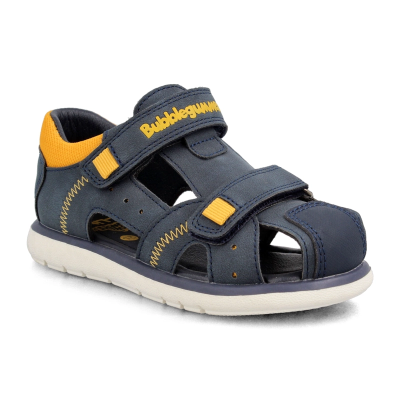 ZAPATILLA NIÑO BUBBLEGUMMERS DEXTER AZUL MARINO - AMARILLO - 1