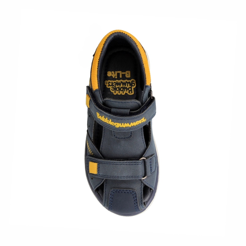 ZAPATILLA NIÑO BUBBLEGUMMERS DEXTER AZUL MARINO - AMARILLO - 4