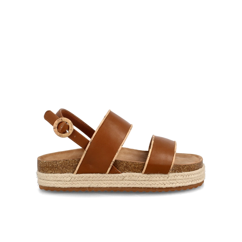 SANDALIA MUJER BATA SAYA CAMEL - 1