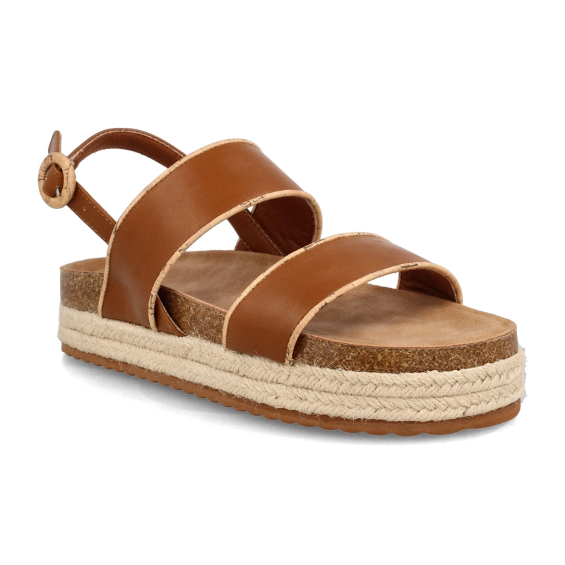 SANDALIA MUJER BATA SAYA CAMEL - 2