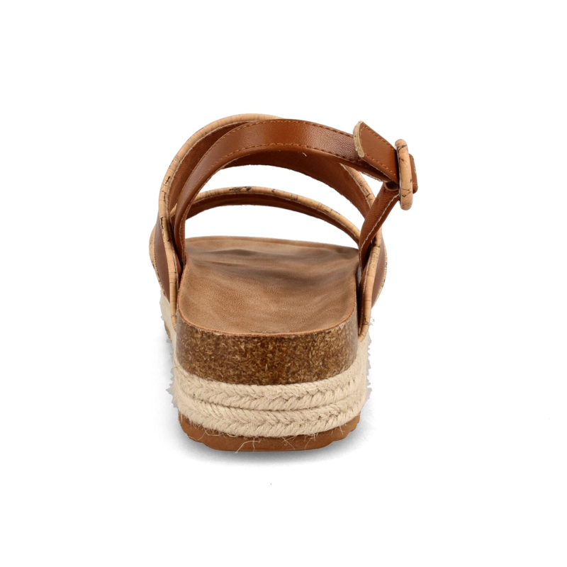 SANDALIA MUJER BATA SAYA CAMEL - 3