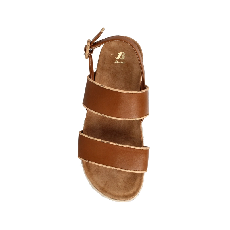 SANDALIA MUJER BATA SAYA CAMEL - 4