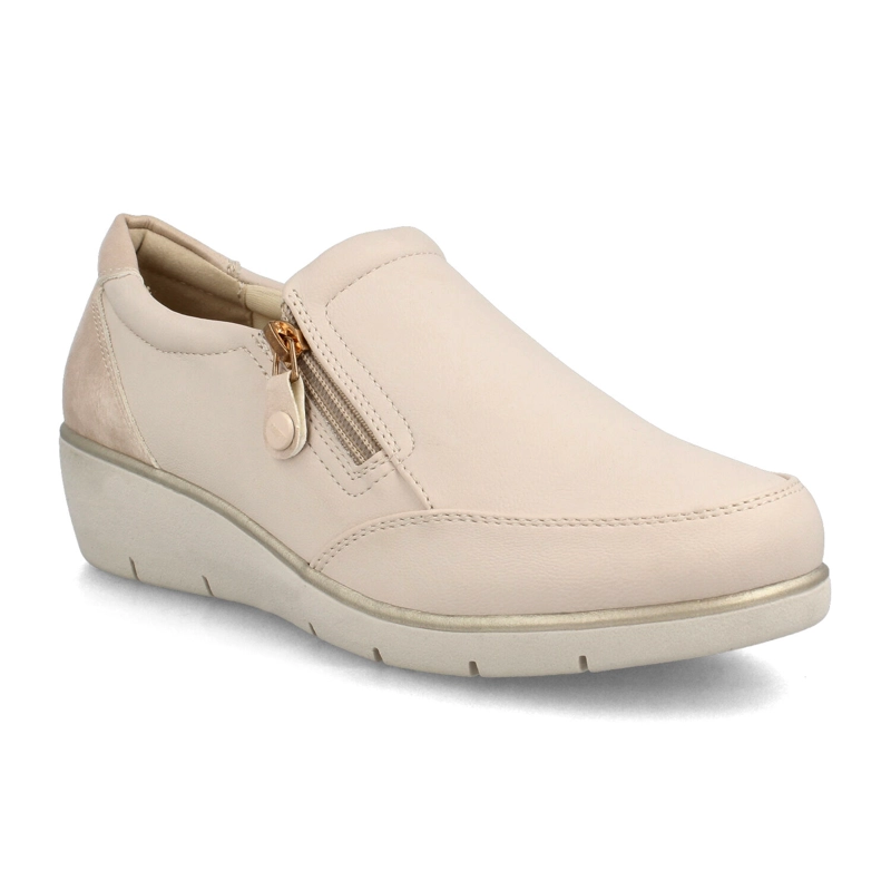 MOCASIN MUJER BATA FRIDA BEIGE - 2