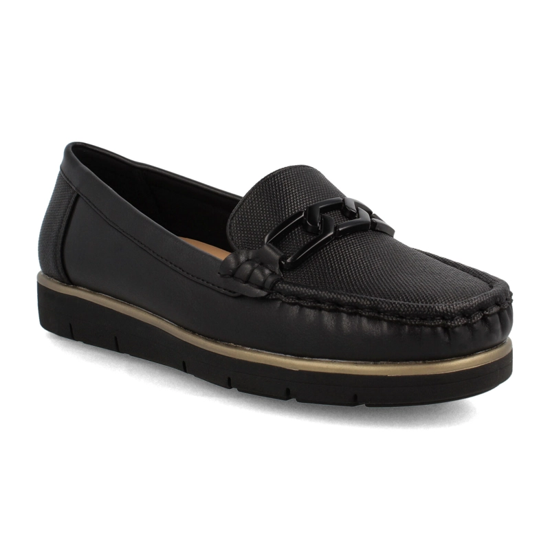 MOCASIN MUJER BATA FLIPI NEGRO - 2