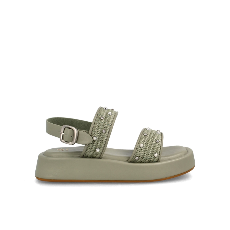 SANDALIA MUJER BATA CALISTO VERDE CLARO - 1