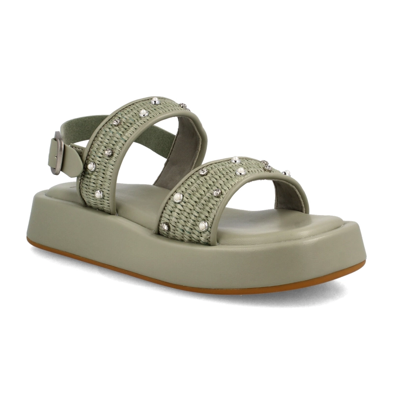 SANDALIA MUJER BATA CALISTO VERDE CLARO - 2