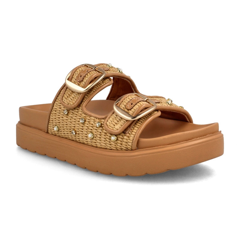 SANDALIA MUJER BATA BARACK BEIGE - 2