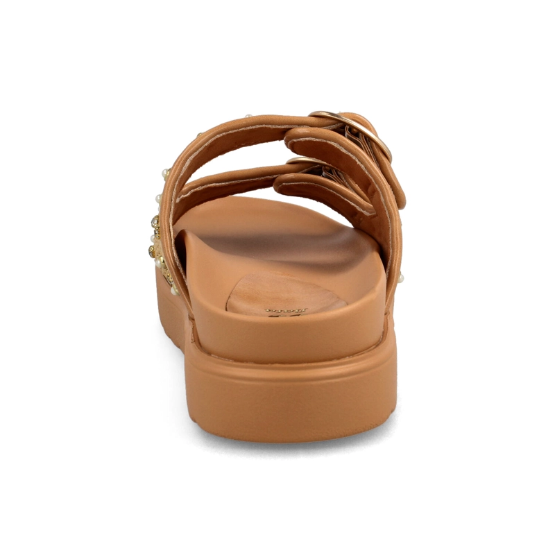 SANDALIA MUJER BATA BARACK BEIGE - 3