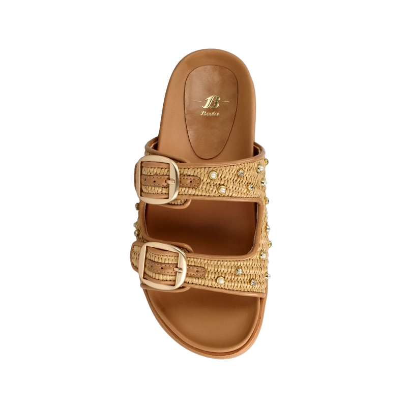 SANDALIA MUJER BATA BARACK BEIGE - 4