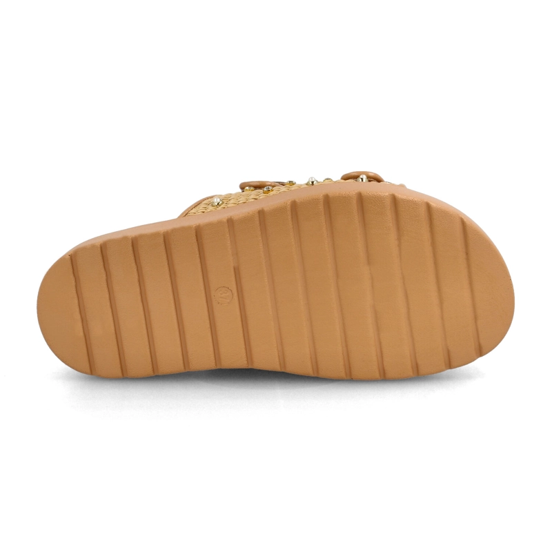 SANDALIA MUJER BATA BARACK BEIGE - 5