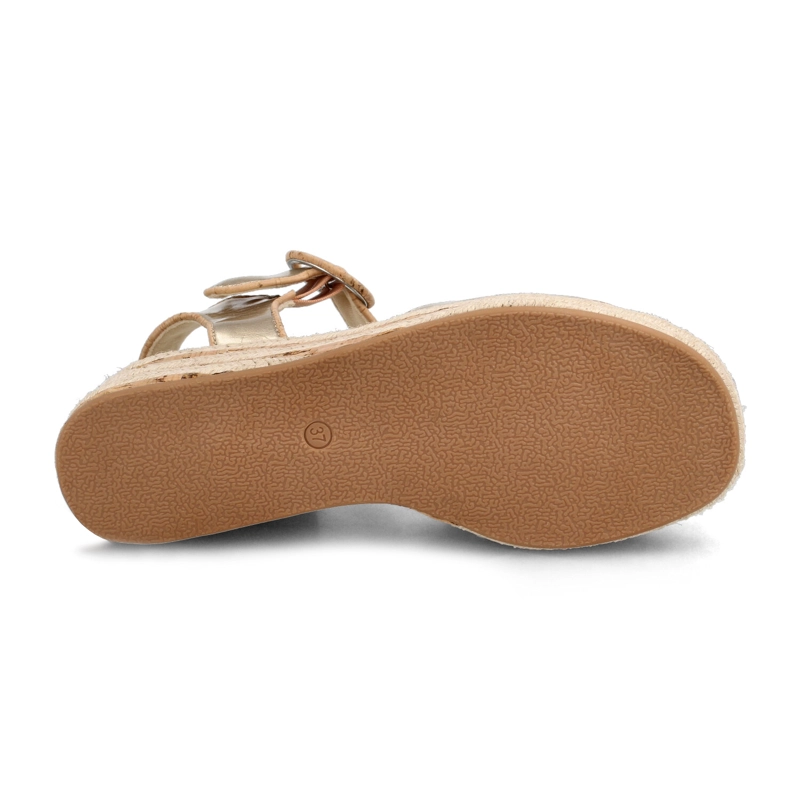 SANDALIA MUJER BATA CORDELIA DORADO - 5