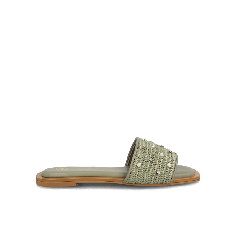 SANDALIA MUJER BATA BAAL VERDE CLARO - 1