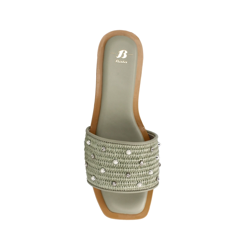 SANDALIA MUJER BATA BAAL VERDE CLARO - 4