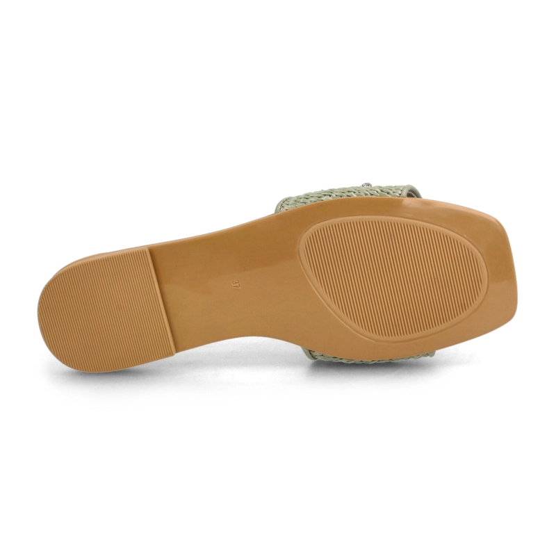 SANDALIA MUJER BATA BAAL VERDE CLARO - 5
