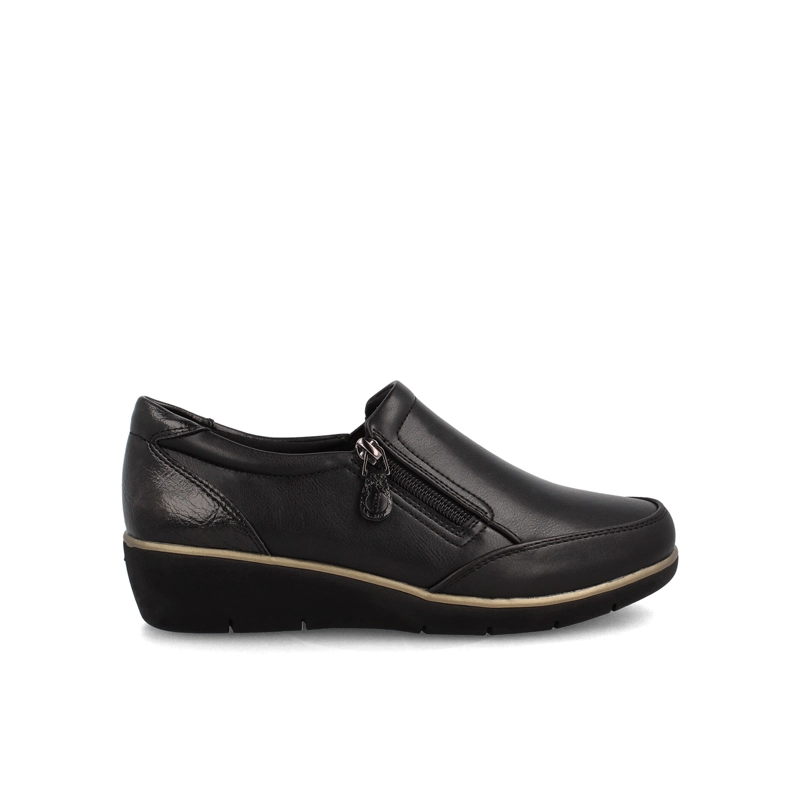 MOCASIN MUJER BATA FRIDA NEGRO - 1