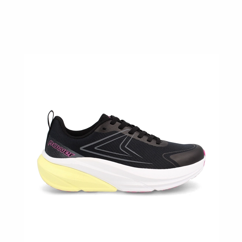 ZAPATILLA MUJER POWER DUOFOAM MAX 500 DELUX NEGRO - MORADO - 1