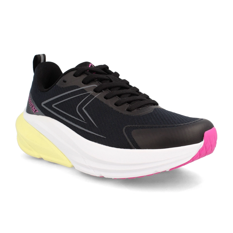 ZAPATILLA MUJER POWER DUOFOAM MAX 500 DELUX NEGRO - MORADO - 5