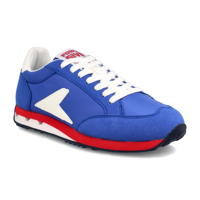 ZAPATILLA MUJER POWER FORCE 5 RETROSPEC AZUL MARINO - ROJO - 2