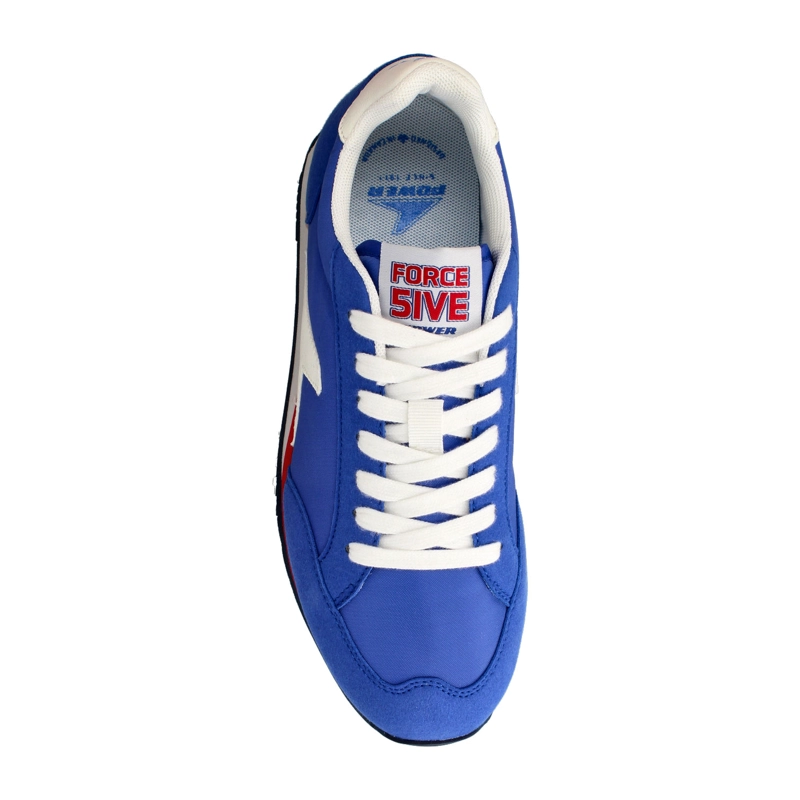 ZAPATILLA MUJER POWER FORCE 5 RETROSPEC AZUL MARINO - ROJO - 4