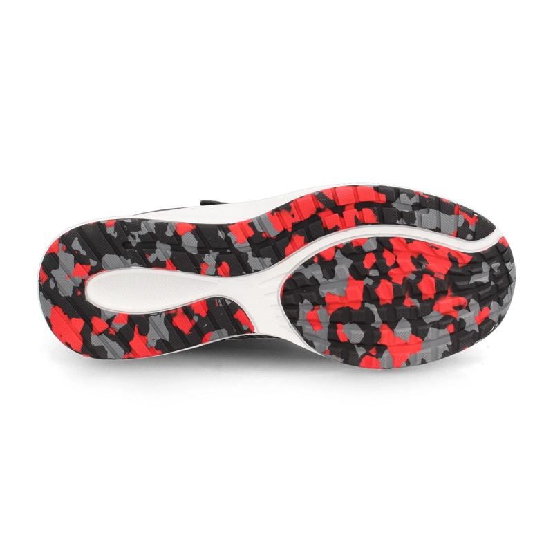 ZAPATILLA NIÑO POWER SPRING GRIS - ROJO - 4