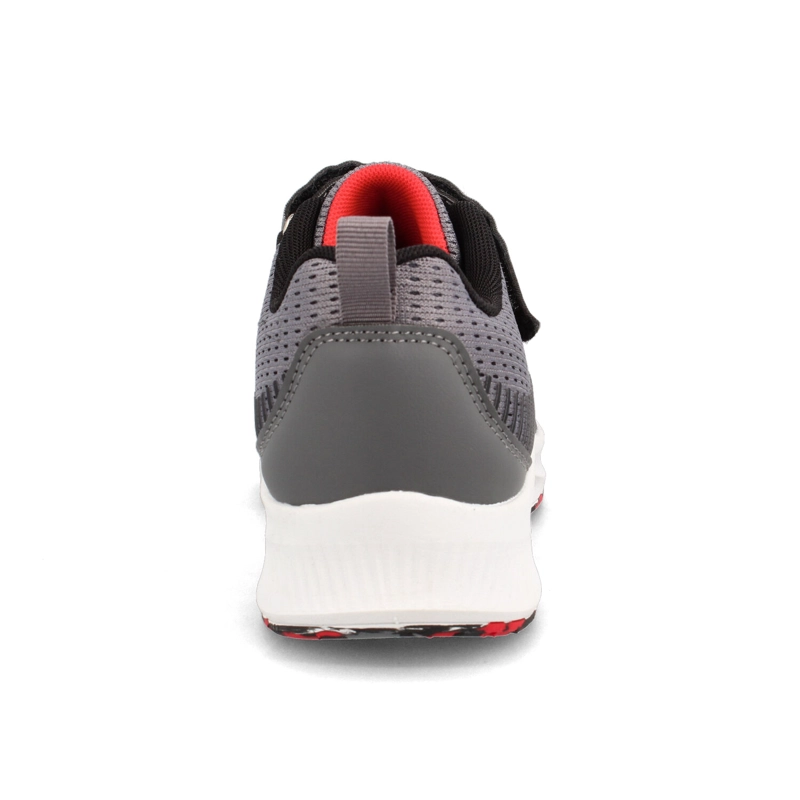 ZAPATILLA NIÑO POWER SPRING GRIS - ROJO - 5