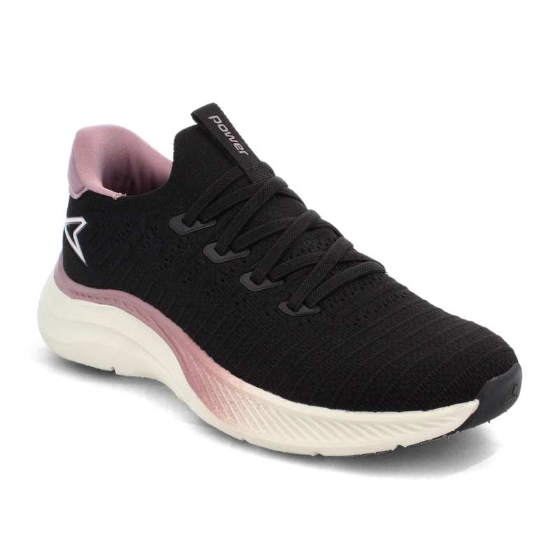 ZAPATILLA MUJER POWER ONDA ES AMAI NEGRO - MORADO - 2
