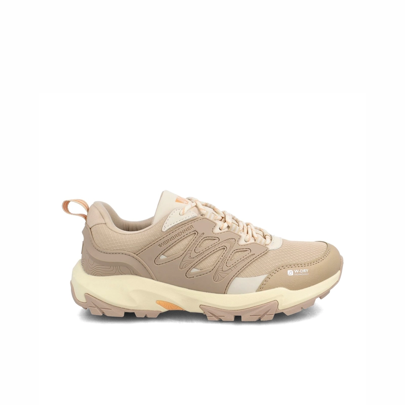 ZAPATILLA OUTDOOR MUJER WEINBRENNER X-HIKER DRIFT LOW BEIGE - 1