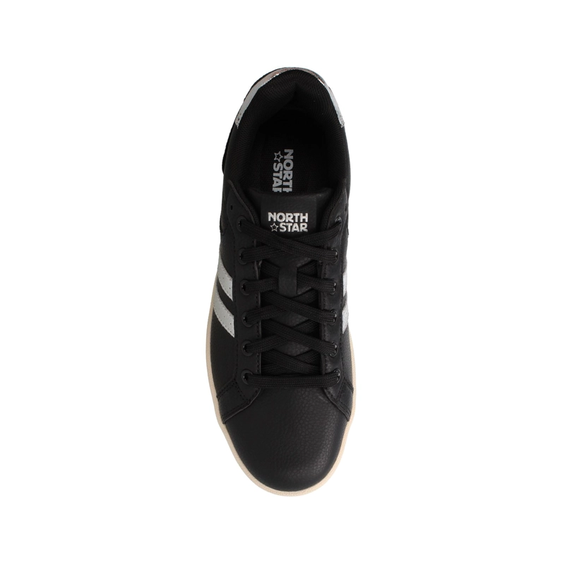 ZAPATILLA MUJER NORTH STAR COMPUS NEGRO - PLATEADO - 4