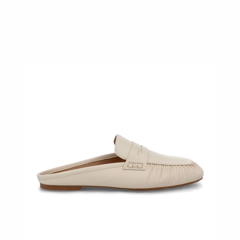 BALLERINAS MUJER BATA LONDON BLANCO SIN CAÑA - 1