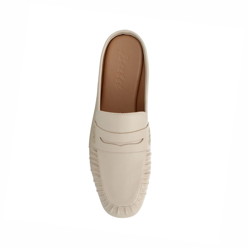 BALLERINAS MUJER BATA LONDON BLANCO SIN CAÑA - 4