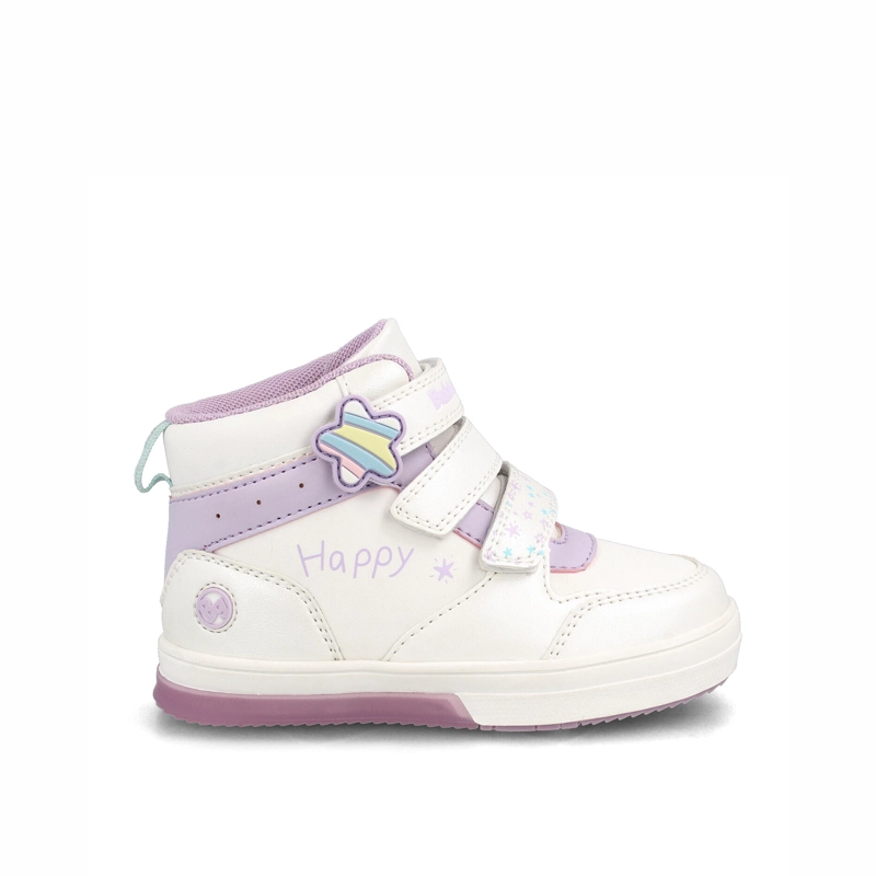 BOTIN NIÑA BUBBLEGUMMERS NEON BLANCO - 1
