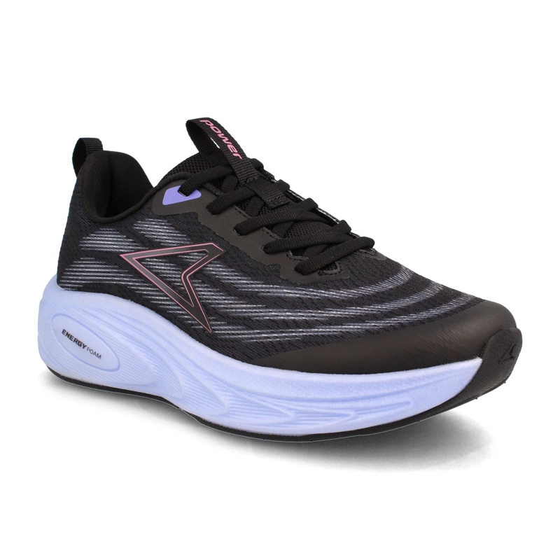 ZAPATILLA MUJER POWER ENERGY RIPPLE SONOS RUNNING NEGRO - 2