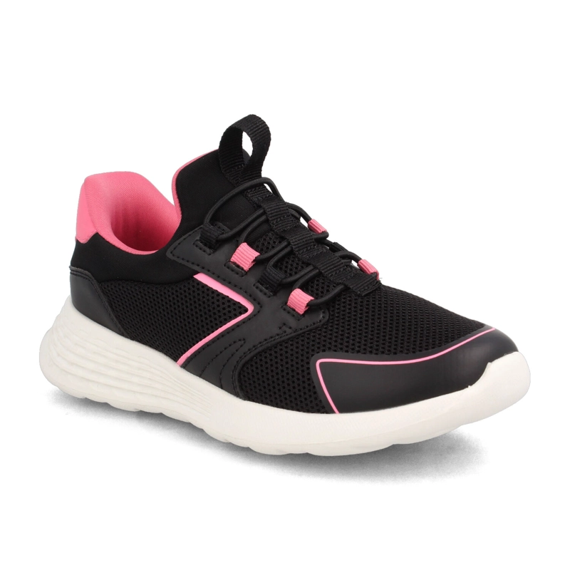 ZAPATILLA NIÑA BUBBLEGUMMERS FORD NEGRO - ROSA - 2
