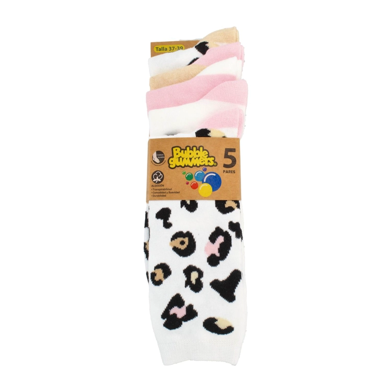 CALCETINES NIÑA BUBBLEGUMMERS PANTER MULTICOLOR - 1