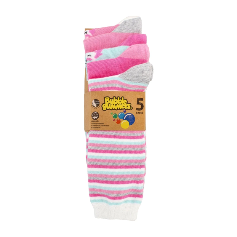 CALCETINES NIÑA BUBBLEGUMMERS UNICORN BURDEO - 1