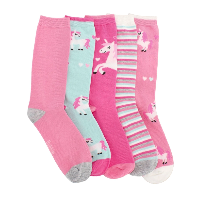 CALCETINES NIÑA BUBBLEGUMMERS UNICORN BURDEO - 2