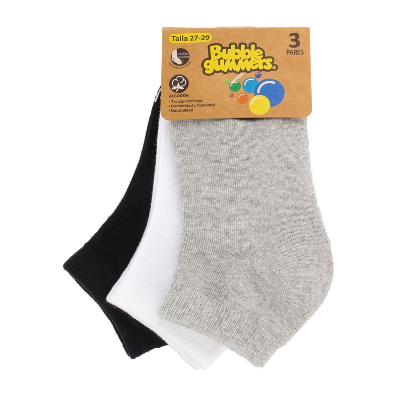 CALCETINES INFANTILES BUBBLEGUMMERS TRIPACK MULTICOLOR - 1