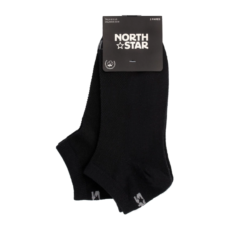 CALCETIN MUJER NORTH STAR BIPACK WOMEN LINER NEGRO - 1