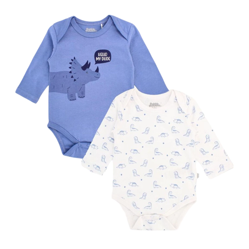 BODY NIÑO BUBBLEGUMMERS CARRINO X2 AZUL Y BLANCO - 1