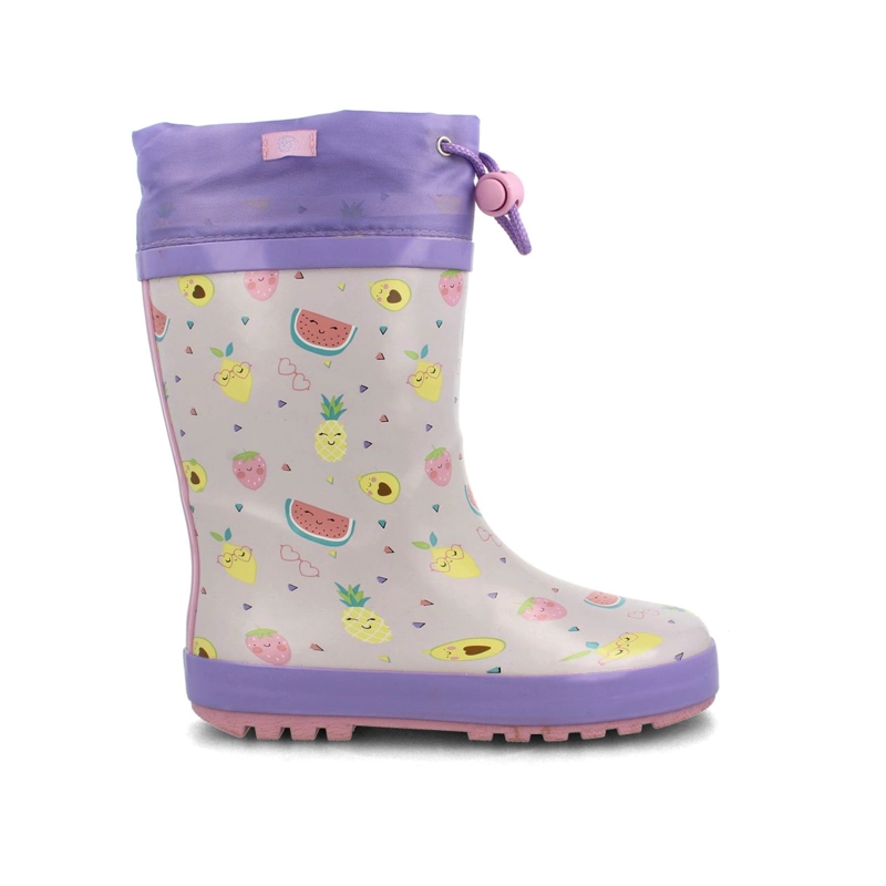BOTA DE AGUA NIÑOS BUBBLEGUMMERS RAINBOOT LIGHTS MORADO - 1