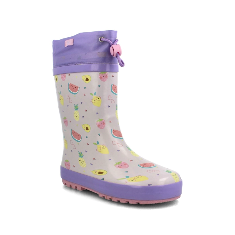 BOTA DE AGUA NIÑOS BUBBLEGUMMERS RAINBOOT LIGHTS MORADO - 2