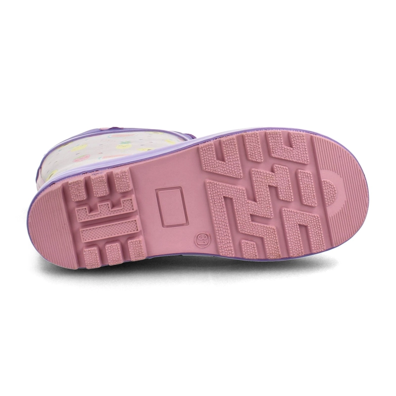 BOTA DE AGUA NIÑOS BUBBLEGUMMERS RAINBOOT LIGHTS MORADO - 5