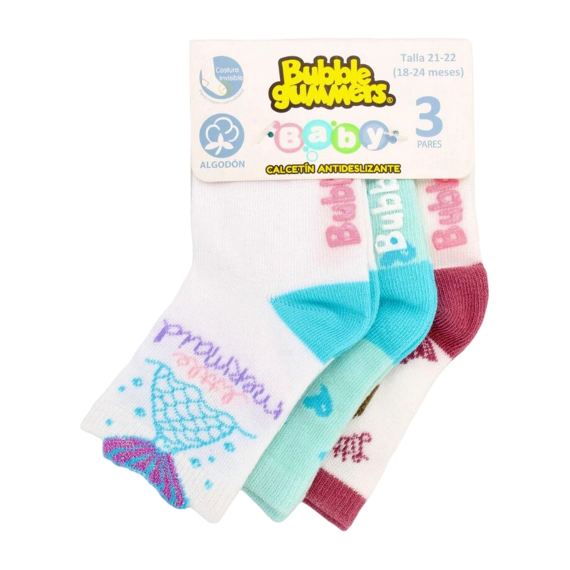 CALCETINES NIÑA BUBBLEGUMMERS MERMAID - 1