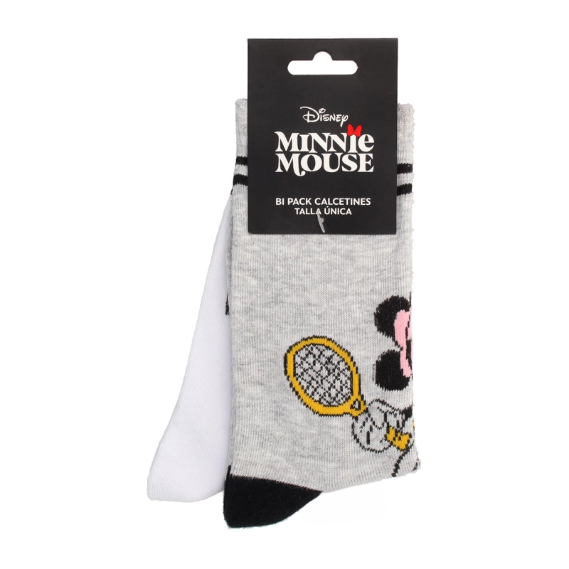 CALCETINES MUJER BATA CALCETIN MINNIE GRIS - 1