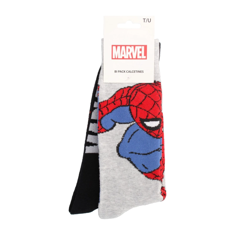 CALCETINES HOMBRE BATA SPIDERMAN NEGRO - 1