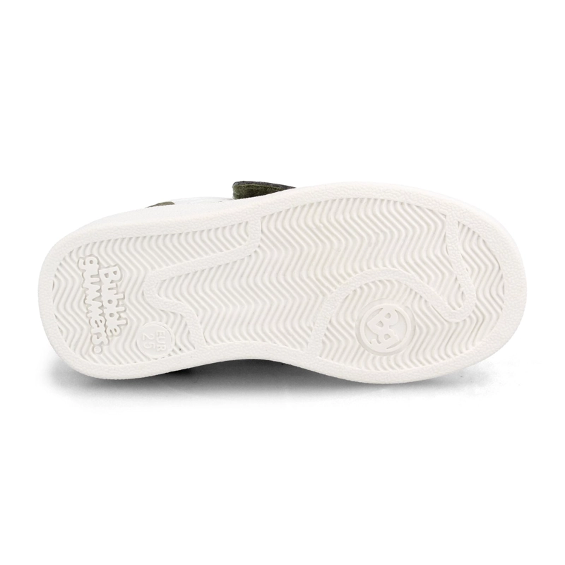 ZAPATILLA NIÑO BUBBLEGUMMERS CLAVEL BLANCO/VERDE - 5