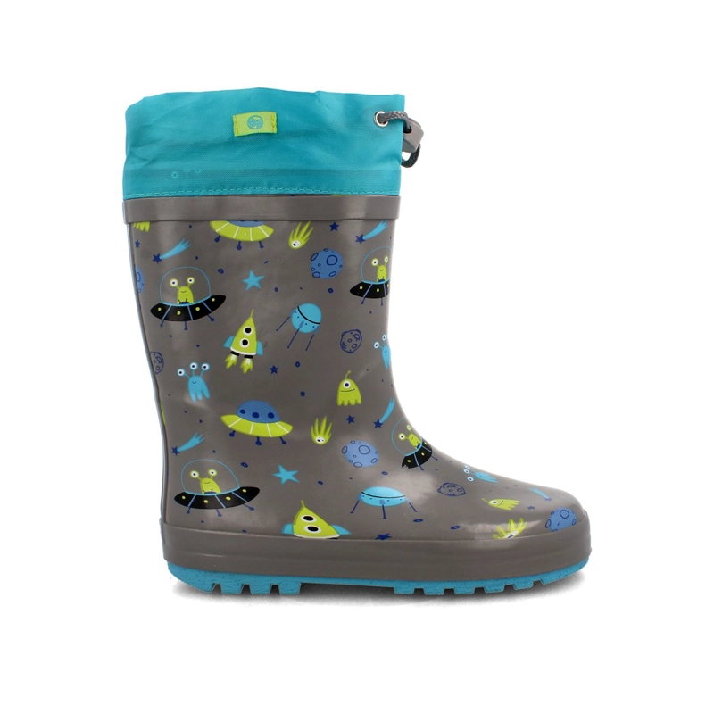 BOTA DE AGUA NIÑOS BUBBLEGUMMERS RAINBOOT LIGHTS GRIS - 1